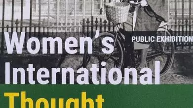 Women's International Thought exhibition poster